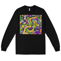 Black mardi gras cowhide Long Sleeve Tee - RanaPortraitStore