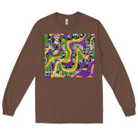 Chestnut mardi gras cowhide Long Sleeve Tee - RanaPortraitStore