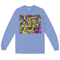 Colony Blue mardi gras cowhide Long Sleeve Tee - RanaPortraitStore