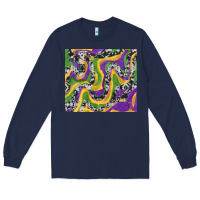 Navy mardi gras cowhide Long Sleeve Tee - RanaPortraitStore