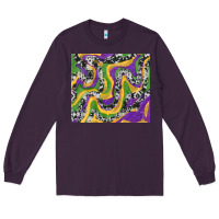 Plum mardi gras cowhide Long Sleeve Tee - RanaPortraitStore