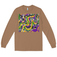 Toasted Coconut mardi gras cowhide Long Sleeve Tee - RanaPortraitStore