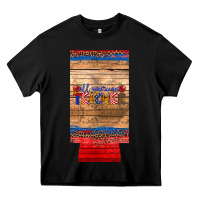 Black all american teacher 12 oz slim can cooler Heavy Core Tee - Artiststas