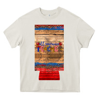 Cream all american teacher 12 oz slim can cooler Heavy Core Tee - Artiststas