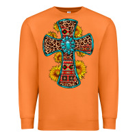 Carrot gemstone sunflower leopard cross Premium Sweatshirt - OliviaCreatesArt