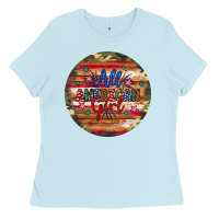 Baby Blue all american girl Ladies Tee - Artiststas