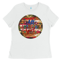 White all american girl Ladies Tee - Artiststas