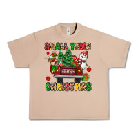Burro Christmas Santa and reindeer truck Urban Heavy Tee - MaliasSmallBusiness