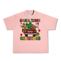 Salmon Christmas Santa and reindeer truck Urban Heavy Tee - MaliasSmallBusiness