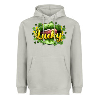 Moon Dust St. Patrick's Day lips lucky Heavyweight Hoodie - HowdyJamesFarm