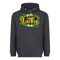 Smoke St. Patrick's Day lips lucky Heavyweight Hoodie - HowdyJamesFarm