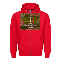 Red attorney lawyer justice Zipper Hoodie - TumblerDesignByShophia