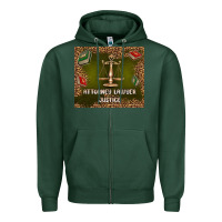 Sports Green attorney lawyer justice Zipper Hoodie - TumblerDesignByShophia
