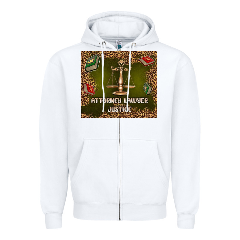 Attorney Lawyer Justice Zipper Hoodie by TumblerDesignByShophia | Teevron