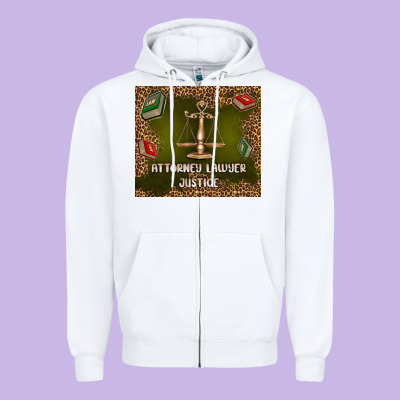 Attorney Lawyer Justice Zipper Hoodie Designed By Tumblerdesignbyshophia