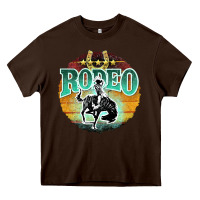 Chocolate Brown rodeo Heavy Core Tee - JahusDesignShop