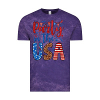 Cloud Purple party in the usa Vintage Tee - JahusDesignShop