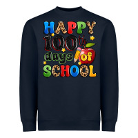 Navy happy 100 th days of school Heavyweight Sweatshirt - Artiststas