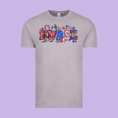4th Of July Nurse Vintage Tee Designed By Nancycooperartshop