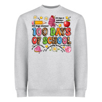Heather Grey 100 days of school Heavyweight Sweatshirt - Artiststas