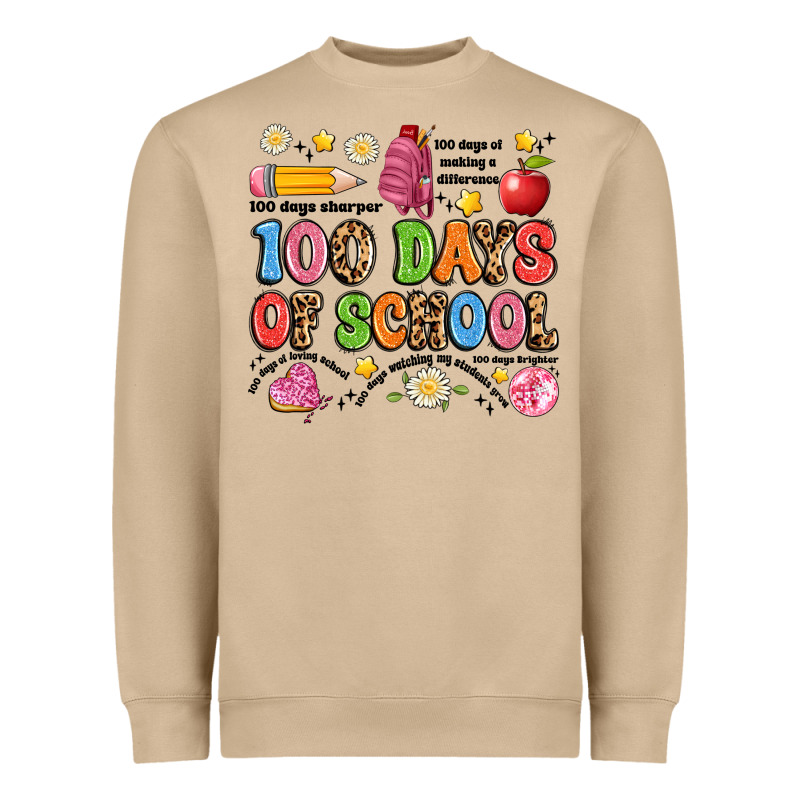 100 Days Of School Heavyweight Sweatshirt by Artiststas | Teevron