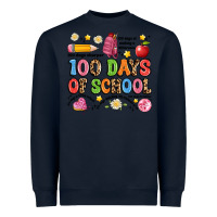 Navy 100 days of school Heavyweight Sweatshirt - Artiststas