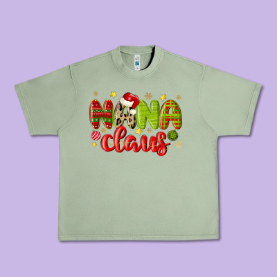 Nana Claus Urban Heavy Tee Designed By Maliassmallbusiness