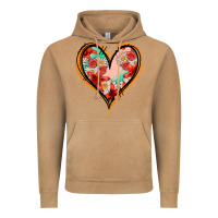 Vintage Camel floral orange glitter heart Vintage Hoodie - Jasminsmagicworld