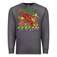 Charcoal Heather tis the season mardi gras olivia Premium Sweatshirt - OliviaCreatesArt