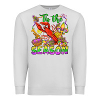 Dove Grey tis the season mardi gras olivia Premium Sweatshirt - OliviaCreatesArt