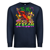 Navy tis the season mardi gras olivia Premium Sweatshirt - OliviaCreatesArt