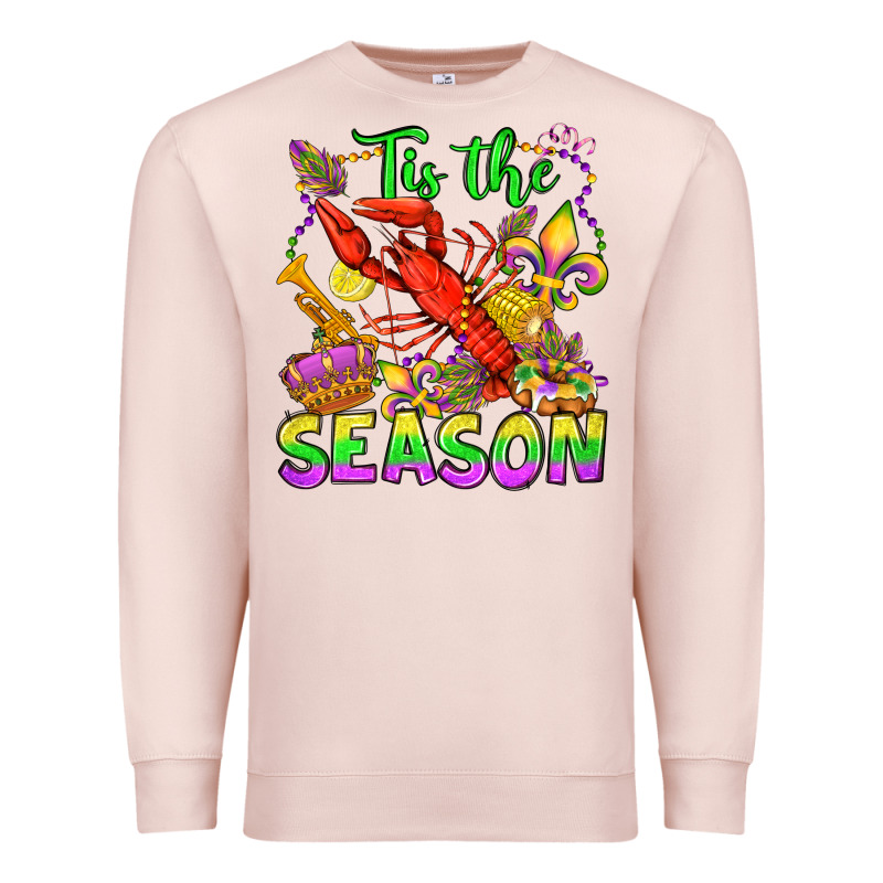 Tis The Season Mardi Gras Olivia Premium Sweatshirt by OliviaCreatesArt | Teevron
