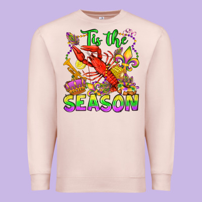 Tis The Season Mardi Gras Olivia Premium Sweatshirt Designed By Oliviacreatesart