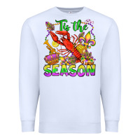 White tis the season mardi gras olivia Premium Sweatshirt - OliviaCreatesArt