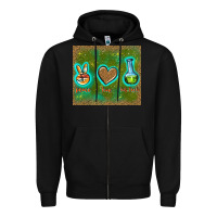 Black peace love lab tech Zipper Hoodie - TumblerDesignByShophia