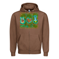 Chestnut peace love lab tech Zipper Hoodie - TumblerDesignByShophia