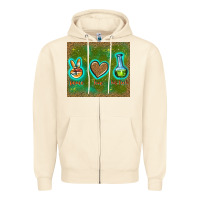 Sandshell peace love lab tech Zipper Hoodie - TumblerDesignByShophia