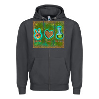 Smoke peace love lab tech Zipper Hoodie - TumblerDesignByShophia