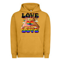 Pigment Peanut Butter love is love lgbtq pride hands Urban Hoodie - LillyAllenDesigns