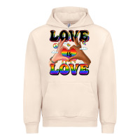 Sandshell love is love lgbtq pride hands Urban Hoodie - LillyAllenDesigns