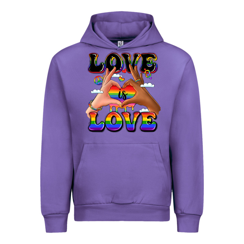 Love Is Love Lgbtq Pride Hands Urban Hoodie by LillyAllenDesigns | Teevron