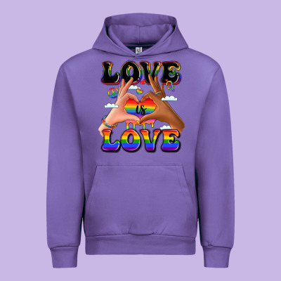 Love Is Love Lgbtq Pride Hands Urban Hoodie Designed By Lillyallendesigns