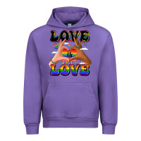 Tulip love is love lgbtq pride hands Urban Hoodie - LillyAllenDesigns