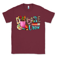 Burgundy daycare crew Classic Tee - NancyCooperArtShop