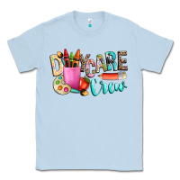 Dusty Blue daycare crew Classic Tee - NancyCooperArtShop