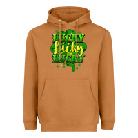 Meerkat lucky lucky lucky clover St. Patrick's Heavyweight Hoodie - HowdyJamesFarm