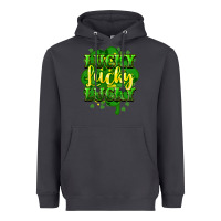 Smoke lucky lucky lucky clover St. Patrick's Heavyweight Hoodie - HowdyJamesFarm
