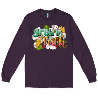 Plum Grow In Faith Long Sleeve Tee - LillyAllenDesigns