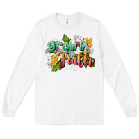White Grow In Faith Long Sleeve Tee - LillyAllenDesigns