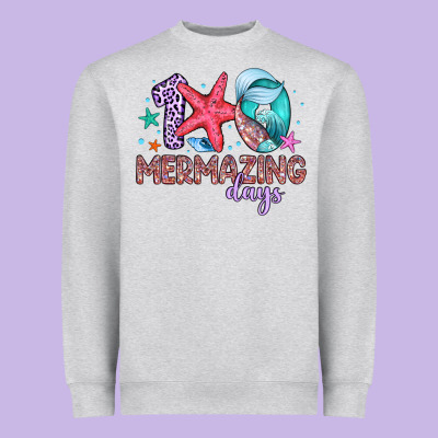 100 Mermazing Days Heavyweight Sweatshirt Designed By Artiststas